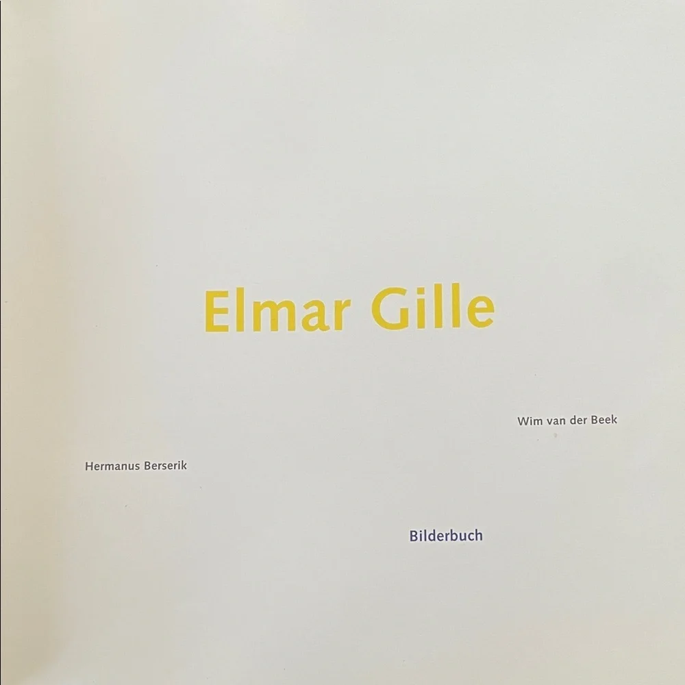 Elmer Gille Monograph of Dutch Painter Cream and White Art Book